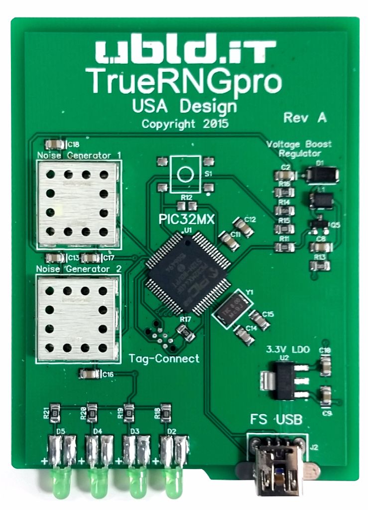 Picture of TrueRNGpro PCB